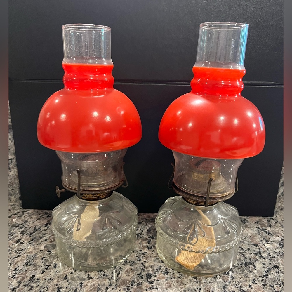 Two Vintage Oil Lamps